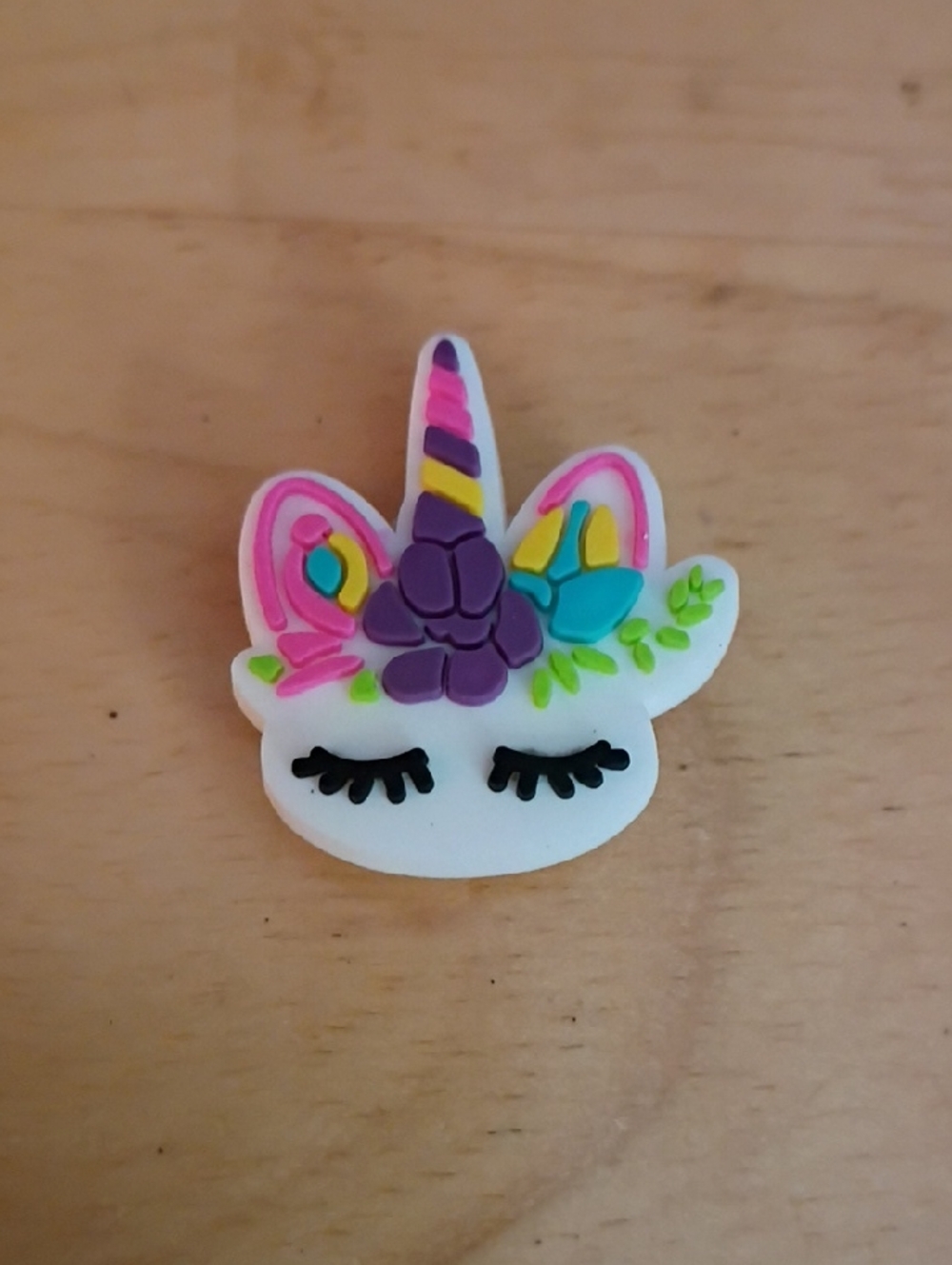 10 for $10 Jibbitz Croc Charms - Unicorn Face w/ Purple Flower - New
